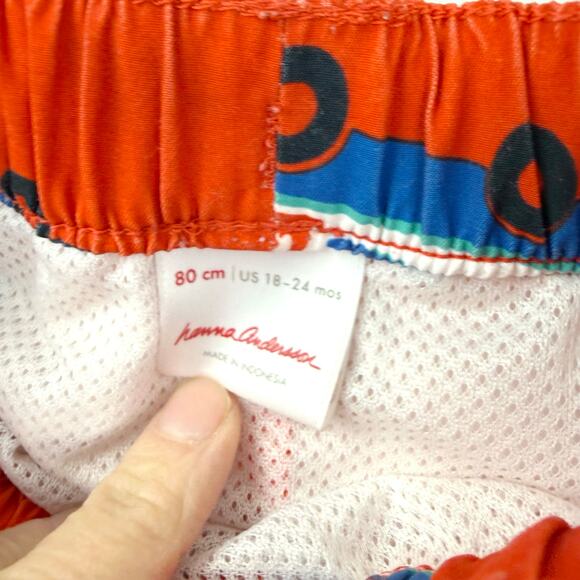 Hanna Andersson Ice Cream Truck Swim Shorts - Picture 3 of 5